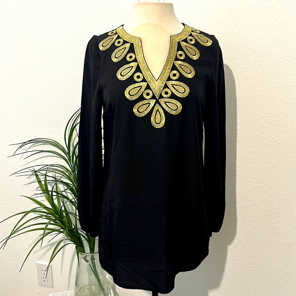 Beautiful black and gold tunic